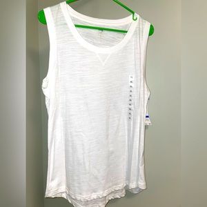 Jones New York White Sport Tank Top Size XL